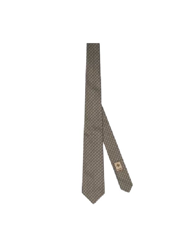 Interlocking G Silk Wool Tie - Jente