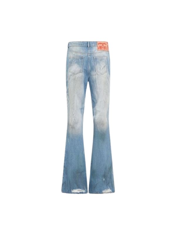 Flare Distressed Denim Pants