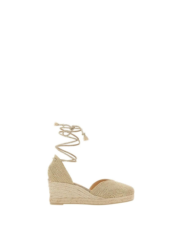 Castañer Beige Wedge Sandals