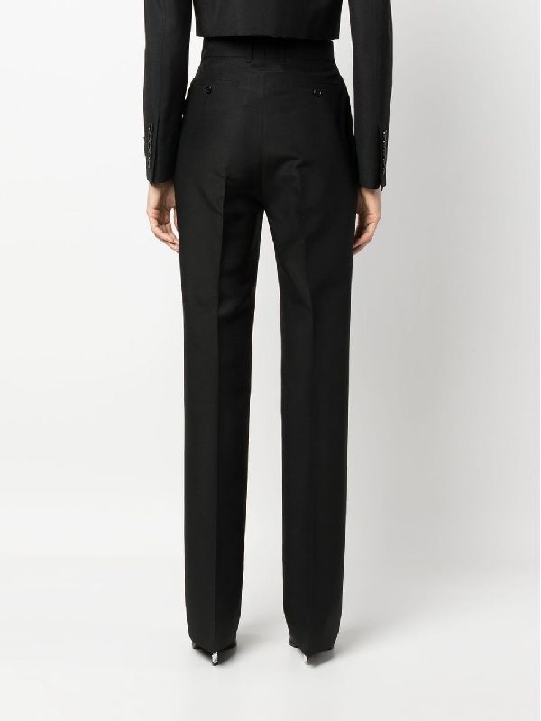 Wool Silk Tailored Pants