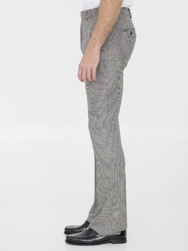 Wool Cashmere Flare Pants