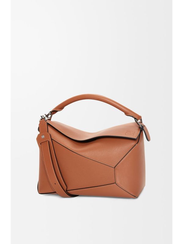 Puzzle Leather Medium Tote Bag