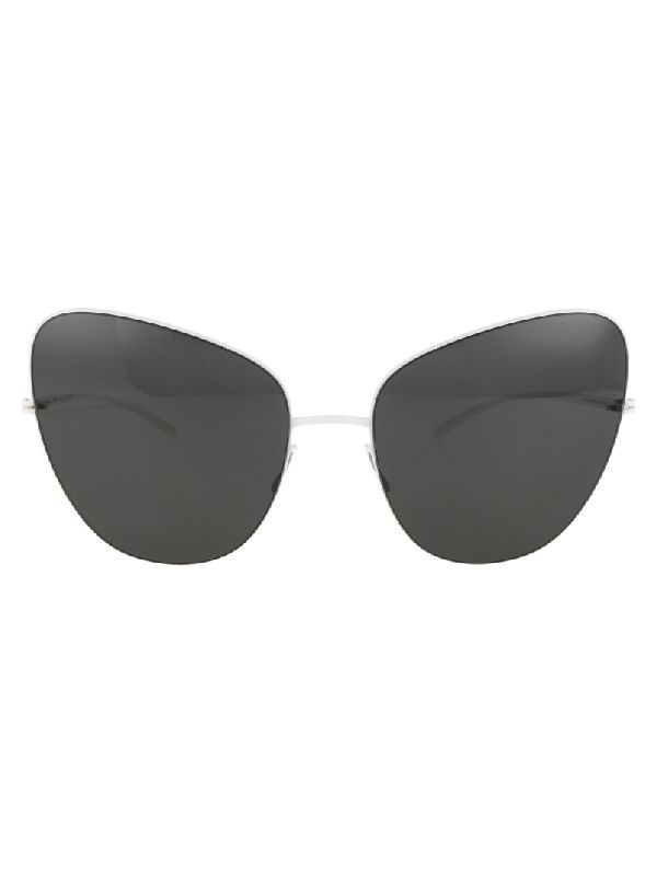 Margiela White Cat-eye Sunglasses
