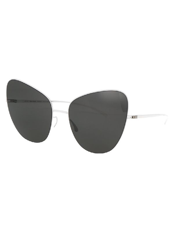 Margiela White Cat-eye Sunglasses