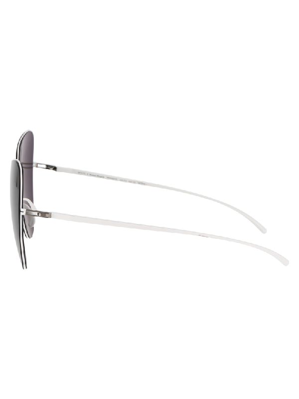 Margiela White Cat-eye Sunglasses