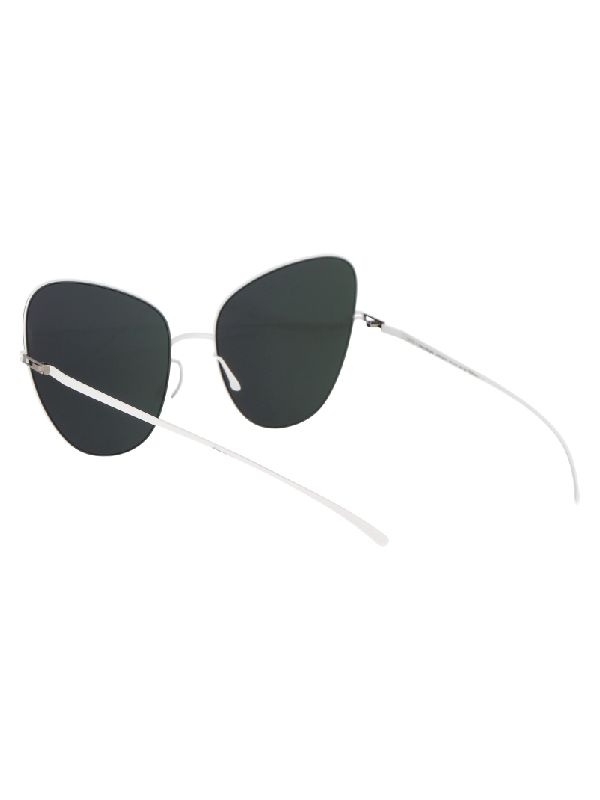 Margiela White Cat-eye Sunglasses