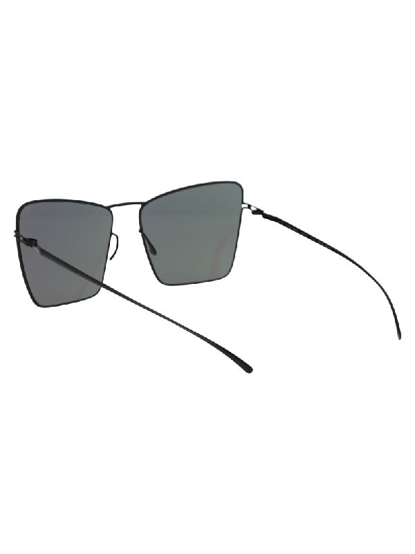 Margiela Black Metal Cat-eye Sunglasses
