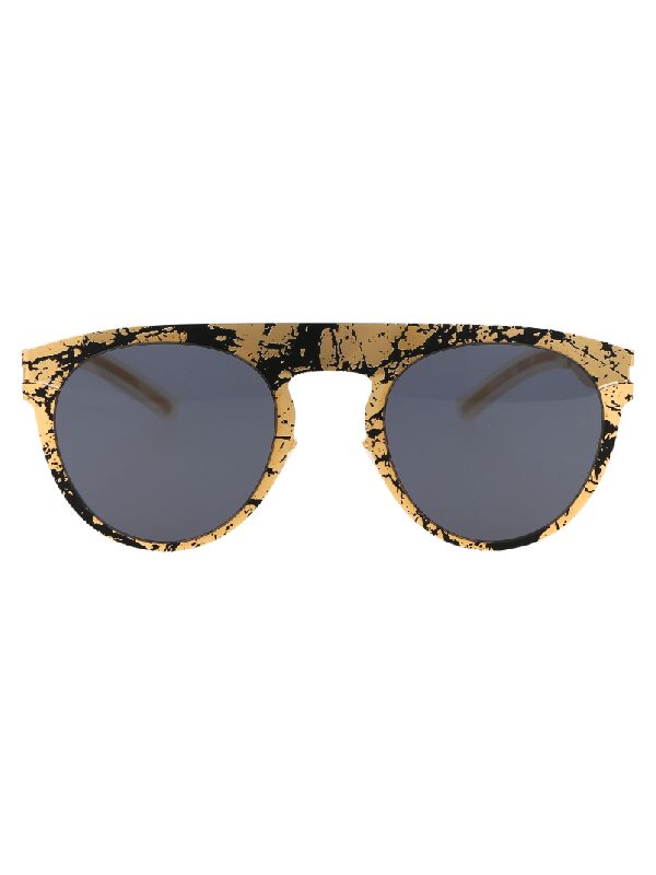 Margiela Stone Pattern Round Sunglasses