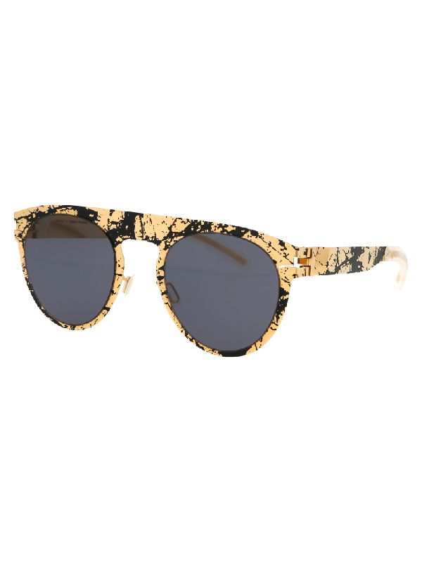 Margiela Stone Pattern Round Sunglasses