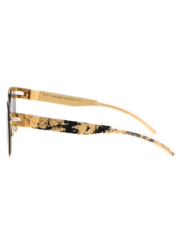 Margiela Stone Pattern Round Sunglasses