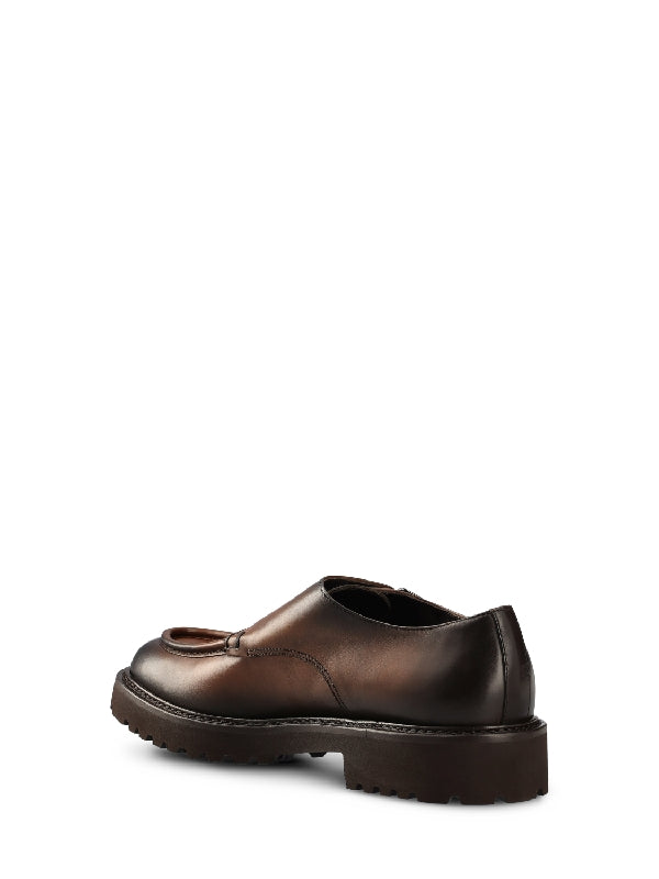 Calfskin Monk Strap Shoes