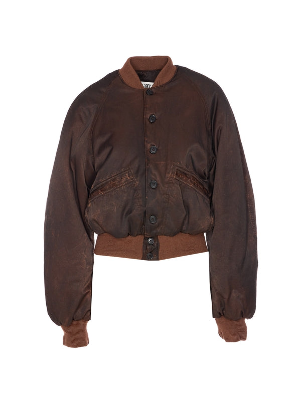 Mm6 Maison Margiela Brown Bomber