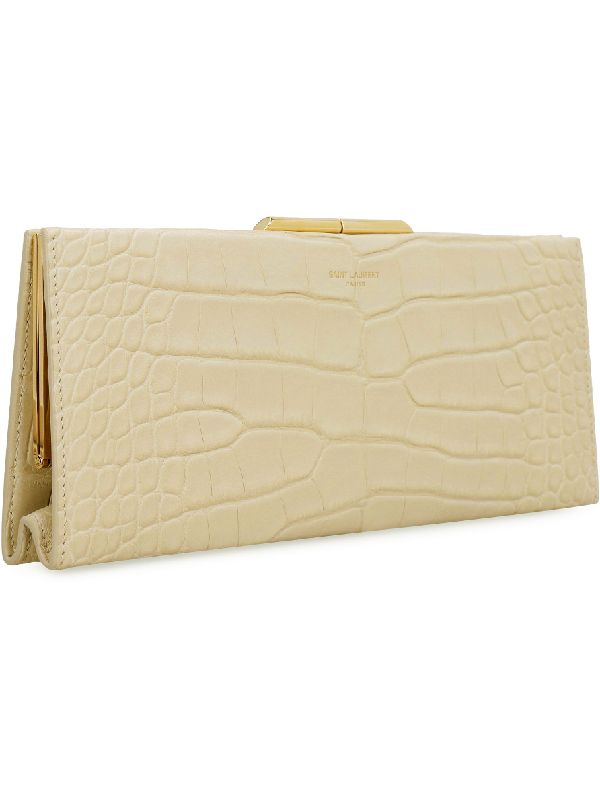 Crocodile Leather Clutch Bag