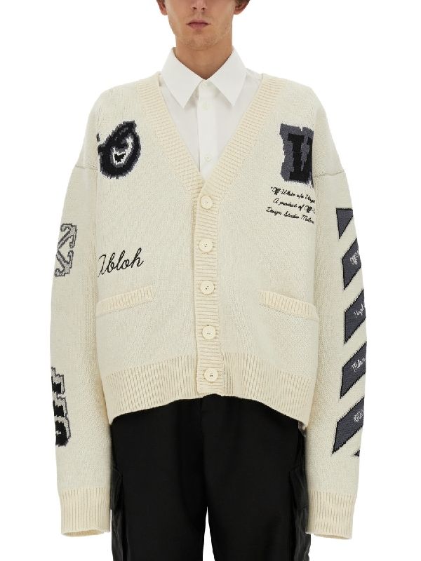 Varsity Wool Cardigan