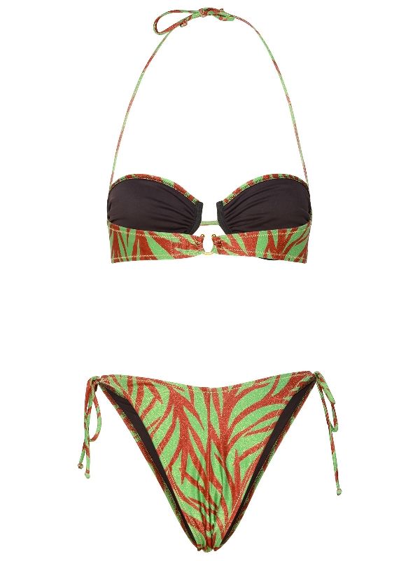 Penny Pattern Printed Bikini Set