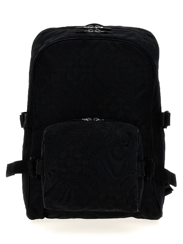 Check Jacquard
  Nylon Backpack