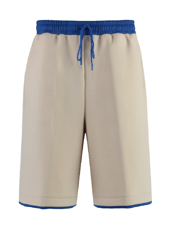 Side Embossed Logo Web Bermuda Pants