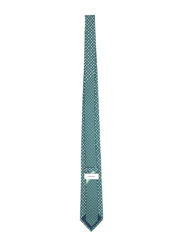 Ferragamo Green Neck Ties