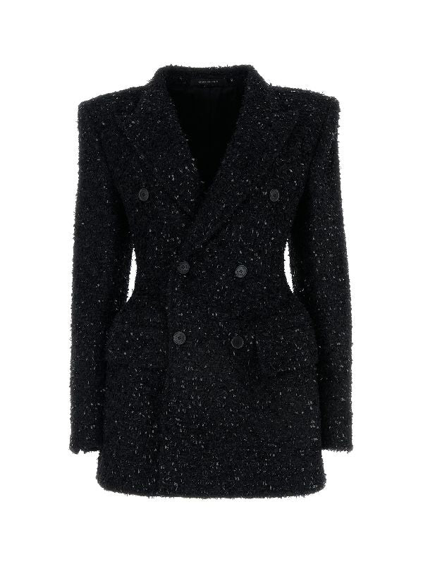 Wool Blend Boucle Double Jacket