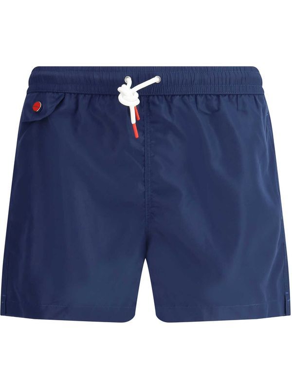 Logo Button Nylon Swim Pants