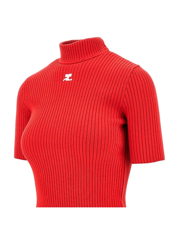 Reedition 徽标贴片高领
针织