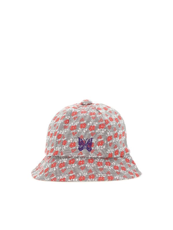 Logo Embroidery Flower Jacquard Bucket
  Hat