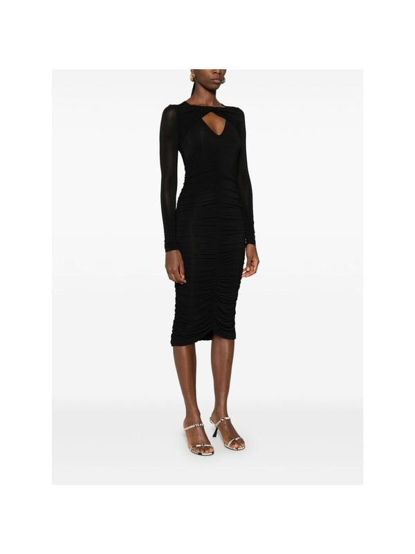 Volgane Gathered Midi Dress