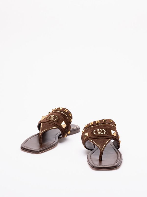 Vg Plaster Logo Leather Flip-flop Sandals