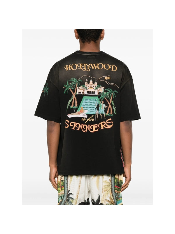 Amiri Black Half Sleeve