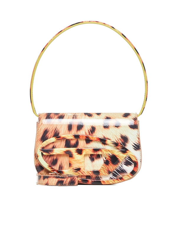 1dr Leopard Patent Shoulder
  Bag