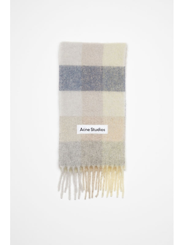 Acne Studios Mohair Check Scarf