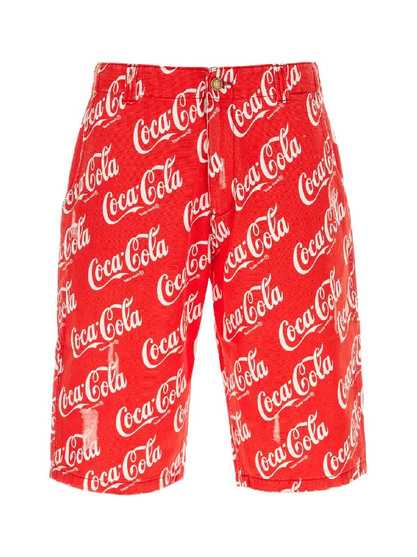 Coca Cola Logo Bermuda Pants