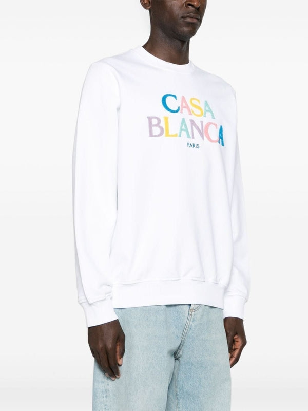 Bouclé Logo Patch Sweatshirt