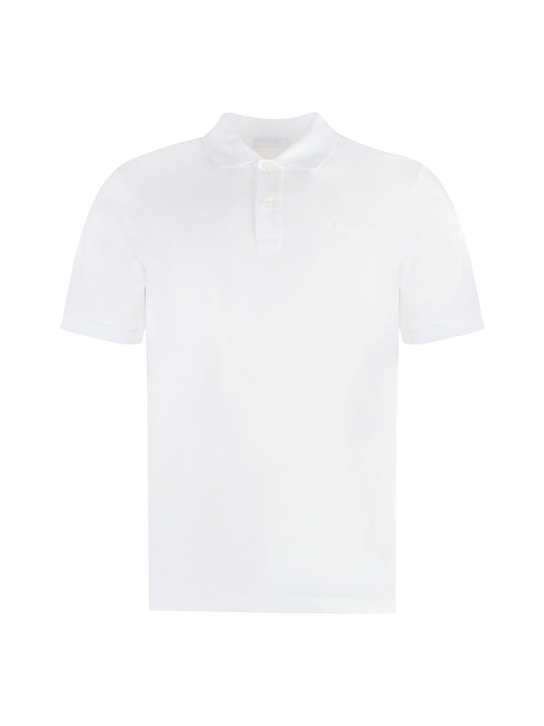 White Cotton Polo Shirt