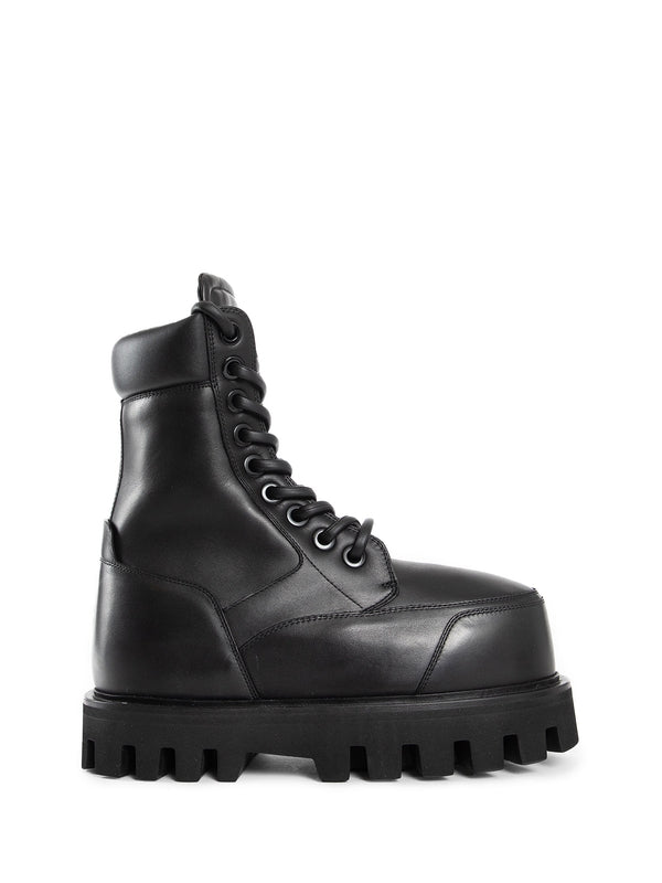 降落伞皮革系带靴