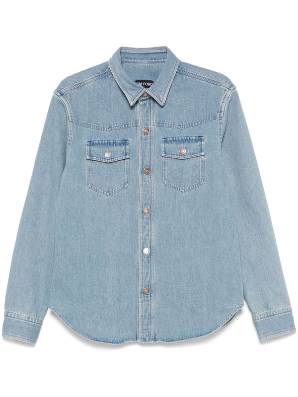 Western Double Pocket Denim Shirt