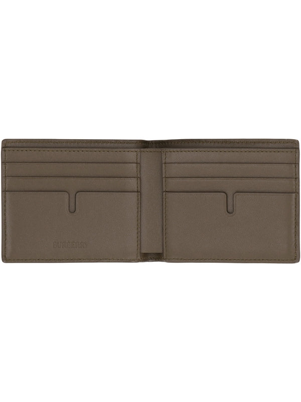 Burberry Beige Checked Wallets