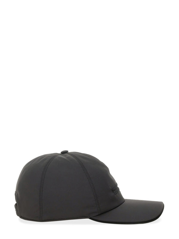 Black Embroidered Ball Cap