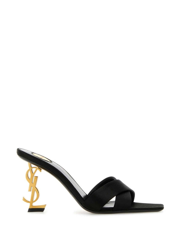 Saint Laurent Black Sandal Heels