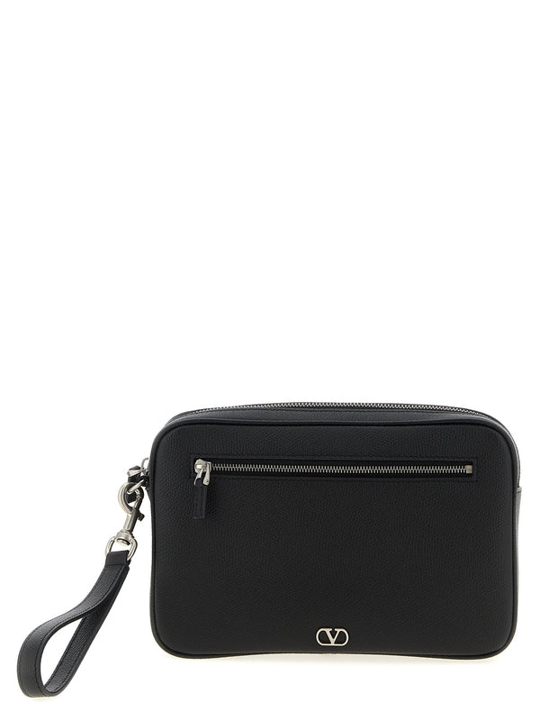 Valentino Black Clutch Bags