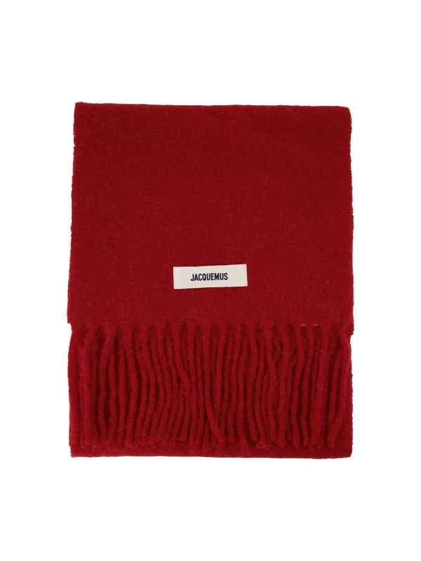 Jacquemus Red Wool Mufflers