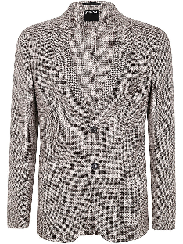 Wool Blend Single Blazer