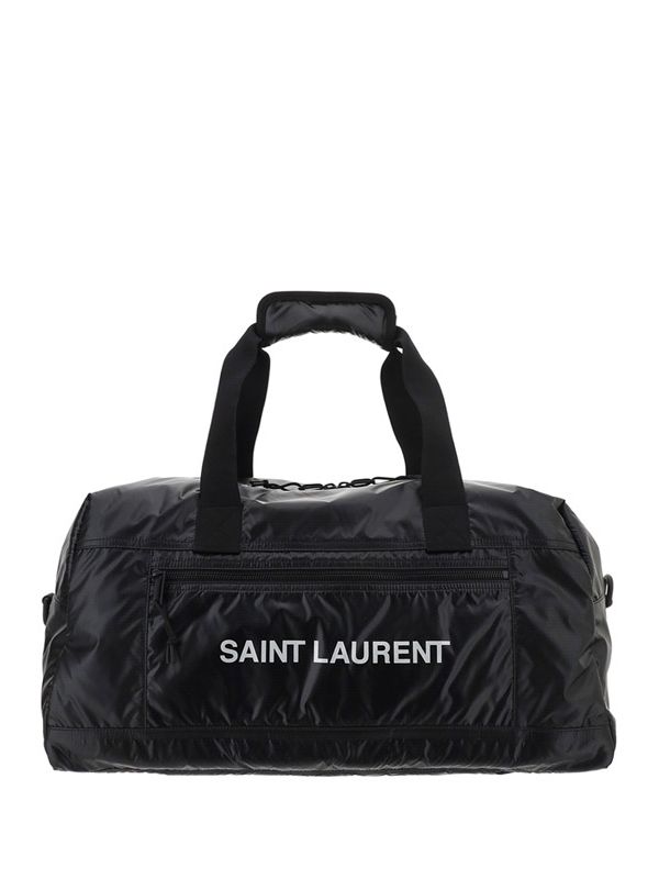 Black Logo Nuxx Nylon Boston Bag