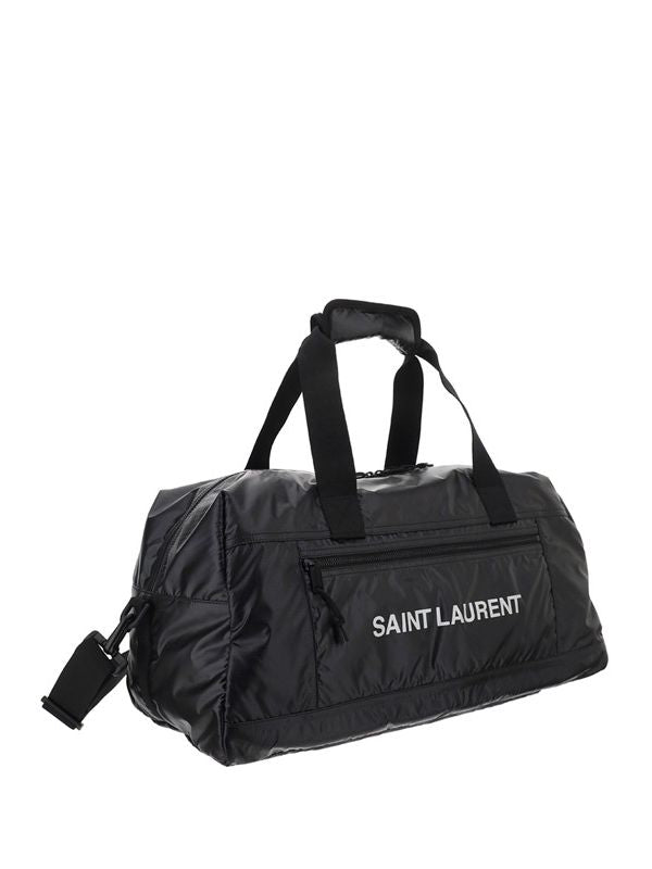 Black Logo Nuxx Nylon Boston Bag