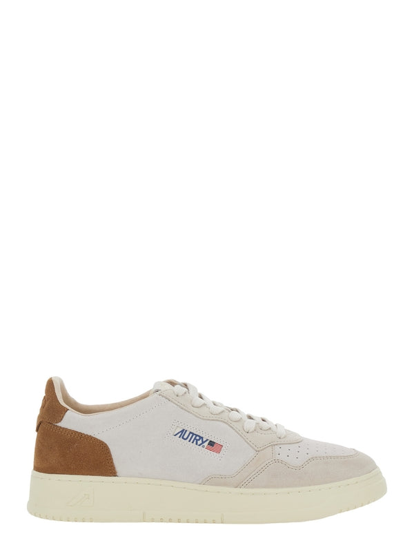 Autry Beige Low Top Sneakers