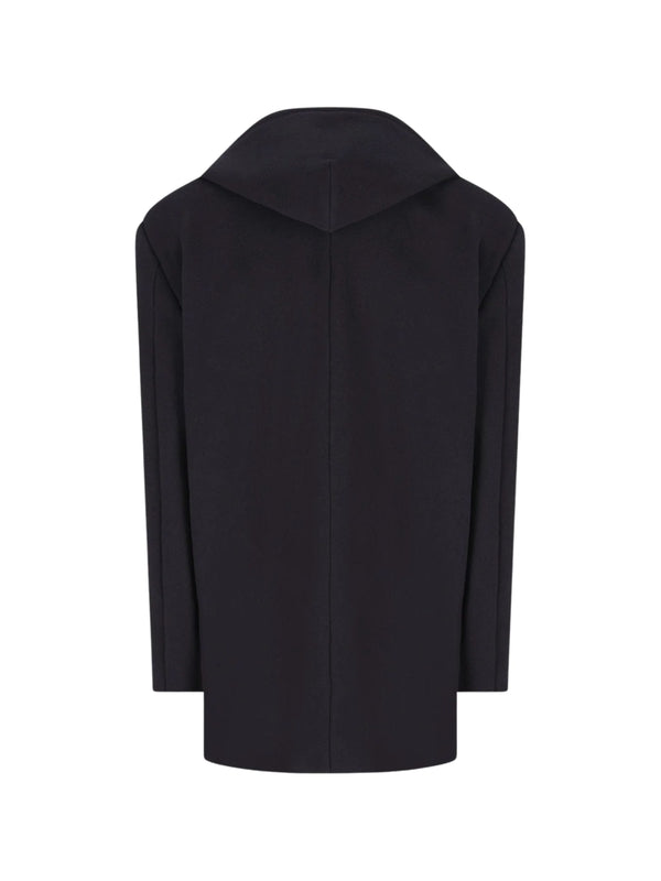 Wool Hooded Coat