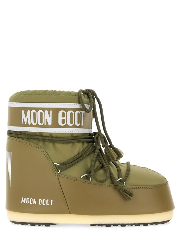 Moon Boot Green Lace-Up Boots