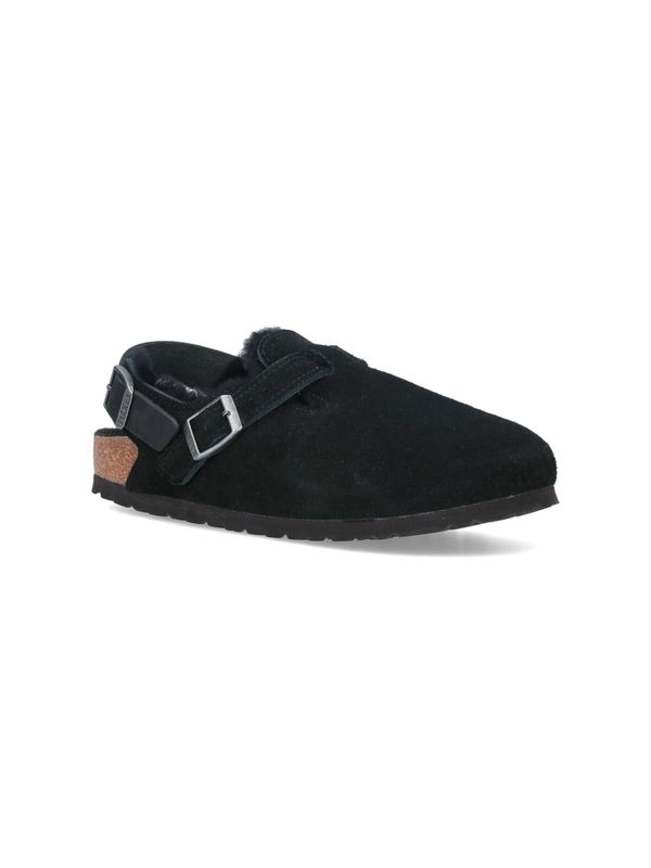 Tokyo Shearling Insert Suede Sandals