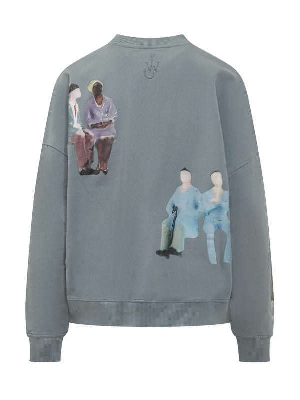 All-Over Printing Cotton Sweatshirt