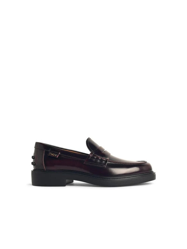Tod'S Burgundy Loafers